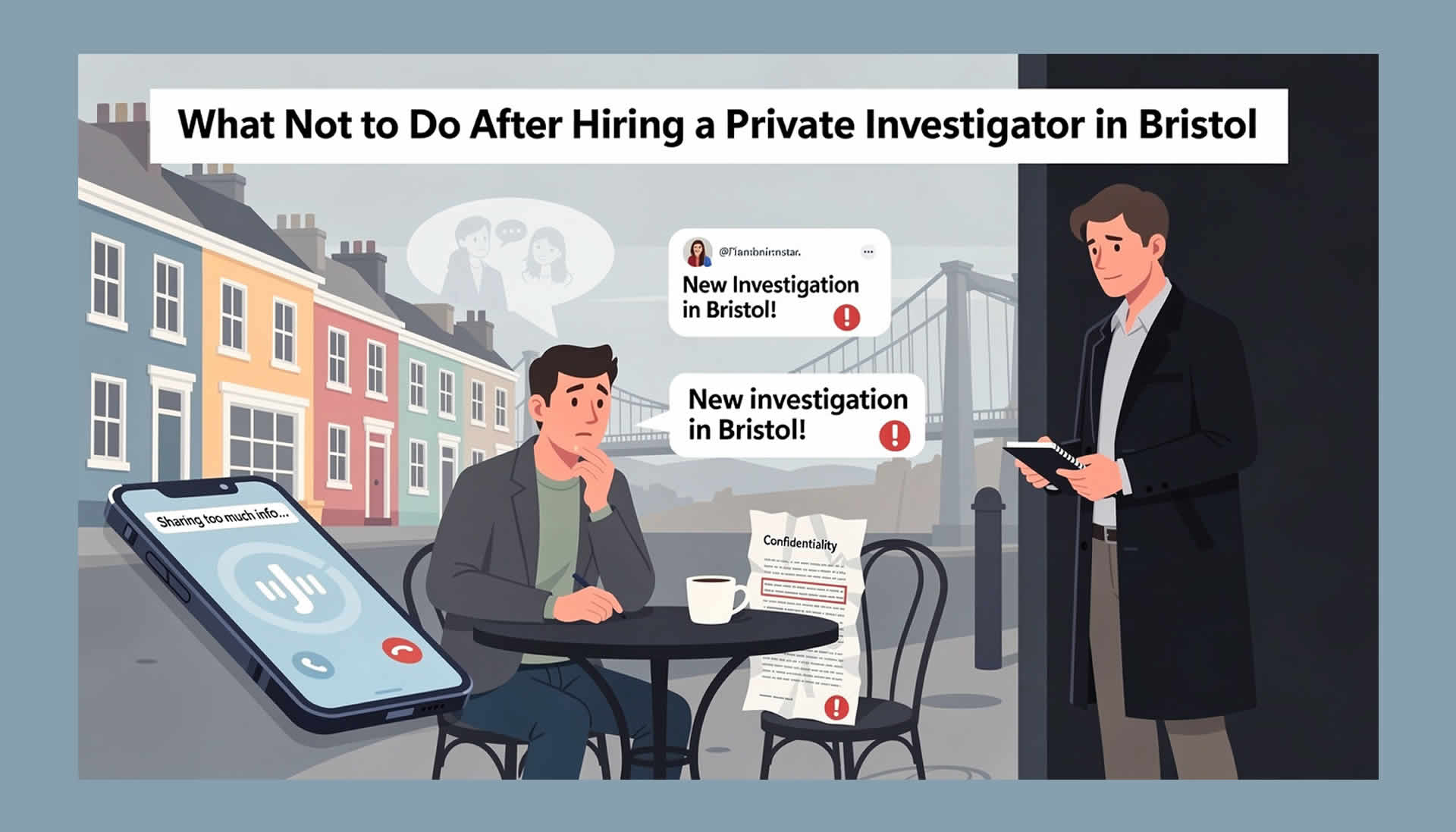 What Not to Do After Hiring a Private Investigator in Bristol